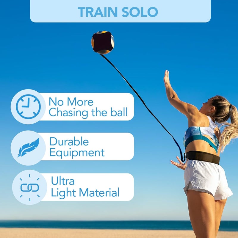 Inscool Volleyball Training Equipment Aid - Level Up Your Skills with Solo Practice, Realistic Repetitions & Adjustable Design - Perfect for Volleyball Players of All Levels & Genders - Image 4